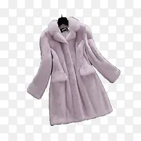 秋冬纯色皮草九分袖整貂貂皮大衣-空若网 秋冬纯色皮草九分袖整貂貂皮大衣-空若网