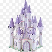 紫色城堡生日蛋糕-空若网 紫色城堡生日蛋糕-空若网