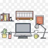 卡通笔记本电脑办公桌-空若网 卡通笔记本电脑办公桌-空若网