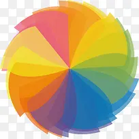 彩色动感几何图形-空若网 彩色动感几何图形-空若网