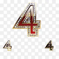 红色镶钻数字-空若网 红色镶钻数字-空若网