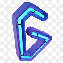 建模字体创意数字6字体-空若网 建模字体创意数字6字体-空若网