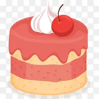 红色果酱樱桃蛋糕-空若网 红色果酱樱桃蛋糕-空若网