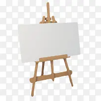 一个白色画纸油画架子-空若网 一个白色画纸油画架子-空若网