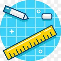 科学实验室研究学习矢量图标-空若网 科学实验室研究学习矢量图标-空若网