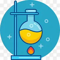 科学实验室研究学习矢量图标-空若网 科学实验室研究学习矢量图标-空若网