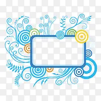 植物花纹长方形边框-空若网 植物花纹长方形边框-空若网