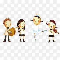 卡通人物乐队-空若网 卡通人物乐队-空若网