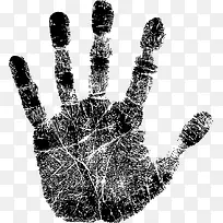 黑色墨迹掌印手指印-空若网 黑色墨迹掌印手指印-空若网