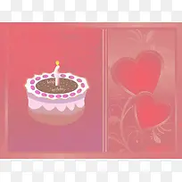 红色生日贺卡素材-空若网 红色生日贺卡素材-空若网