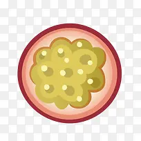 卡通手绘水果装饰海报设计百香果-空若网 卡通手绘水果装饰海报设计百香果-空若网