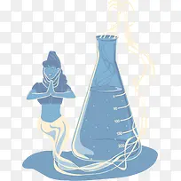 装饰图案 灯神 扁平化-空若网 装饰图案 灯神 扁平化-空若网