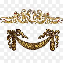 欧式经典黄金边框纹理-空若网 欧式经典黄金边框纹理-空若网