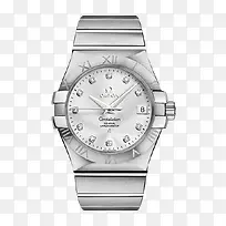 欧米茄星座系列精钢镶钻手表-空若网 欧米茄星座系列精钢镶钻手表-空若网