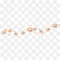 橙色清新钻石漂浮素材-空若网 橙色清新钻石漂浮素材-空若网