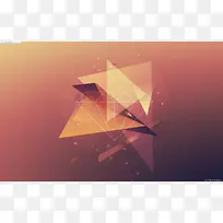 三角形几何钻石橙色海报背景-空若网 三角形几何钻石橙色海报背景-空若网