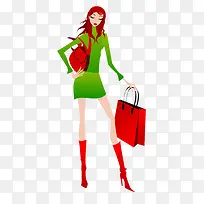 卡通手绘美女-空若网 卡通手绘美女-空若网