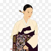 手绘韩国女孩-空若网 手绘韩国女孩-空若网