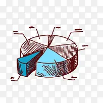 手绘素描PPT数据统计图表-空若网 手绘素描PPT数据统计图表-空若网