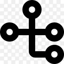 线段的四分图标-空若网 线段的四分图标-空若网