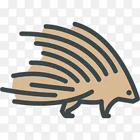 豪猪图标-空若网 豪猪图标-空若网