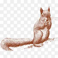 抱着果实的小松鼠-空若网 抱着果实的小松鼠-空若网