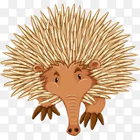 卡通可爱小动物装饰动物头像刺猬-空若网 卡通可爱小动物装饰动物头像刺猬-空若网
