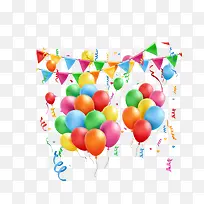 多彩气球礼花-空若网 多彩气球礼花-空若网