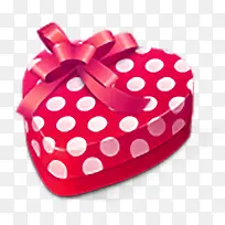 圆点爱心礼盒-空若网 圆点爱心礼盒-空若网