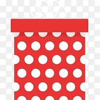 红色波点方形礼物盒-空若网 红色波点方形礼物盒-空若网