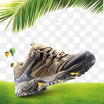 产品实物登山鞋草坪绿叶-空若网 产品实物登山鞋草坪绿叶-空若网