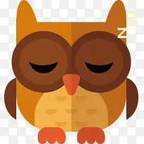 睡着的猫头鹰动物-空若网 睡着的猫头鹰动物-空若网
