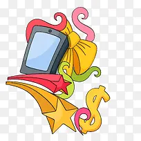 卡通手绘购物元素矢量素材-空若网 卡通手绘购物元素矢量素材-空若网