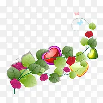 彩色叶子藤蔓-空若网 彩色叶子藤蔓-空若网