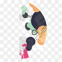 波普多彩图形矢量设计素材-空若网 波普多彩图形矢量设计素材-空若网