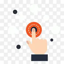 矢量扁平化手指指示-空若网 矢量扁平化手指指示-空若网