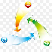 箭头与圆形按钮-空若网 箭头与圆形按钮-空若网