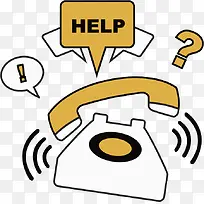 手绘电话-空若网 手绘电话-空若网