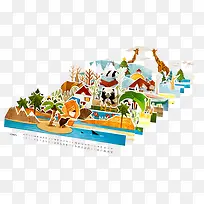 立体折纸动物集合-空若网 立体折纸动物集合-空若网