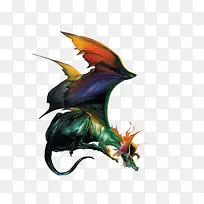 绿色卡通小飞龙-空若网 绿色卡通小飞龙-空若网