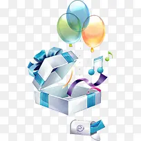 淡彩效果礼物盒矢量-空若网 淡彩效果礼物盒矢量-空若网