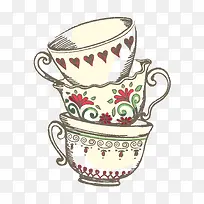 卡通手绘杯子装饰-空若网 卡通手绘杯子装饰-空若网