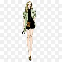 手绘时尚丽人-空若网 手绘时尚丽人-空若网