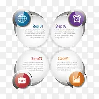 矢量立体水晶信息图-空若网 矢量立体水晶信息图-空若网