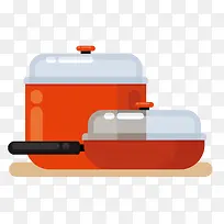 厨房用品炊具矢量-空若网 厨房用品炊具矢量-空若网