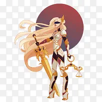 矢量司法女神-空若网 矢量司法女神-空若网