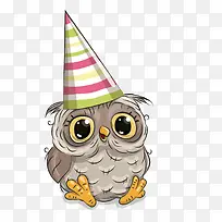 过生日的猫头鹰-空若网 过生日的猫头鹰-空若网