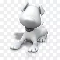 宠物狗托管棒图形演示PowerPoint动画-3D狗-空若网 宠物狗托管棒图形演示PowerPoint动画-3D狗-空若网