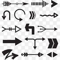 扁平化箭头矢量-空若网 扁平化箭头矢量-空若网