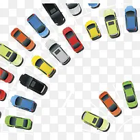 俯拍停车场停放车辆-空若网 俯拍停车场停放车辆-空若网